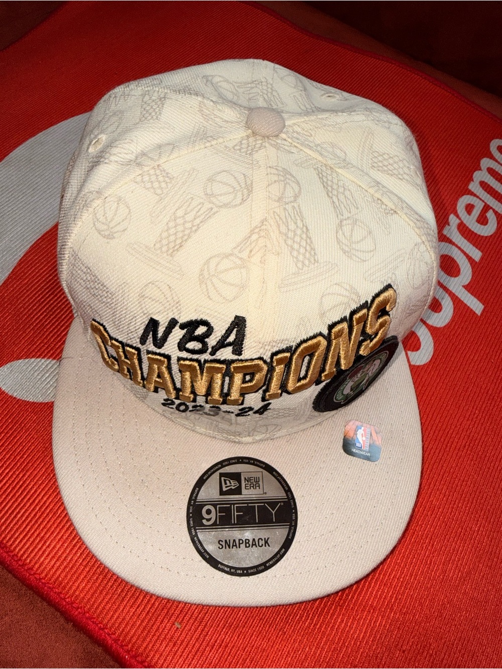 New Era 9FIFTY Snapback Hat - Cream/Gold/Black